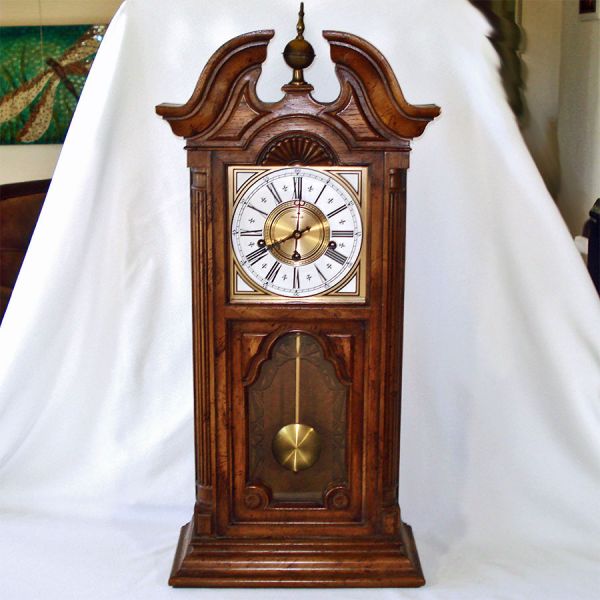 Elgin Paragon 1974 Pendulum Wall Mantle Clock West Germany