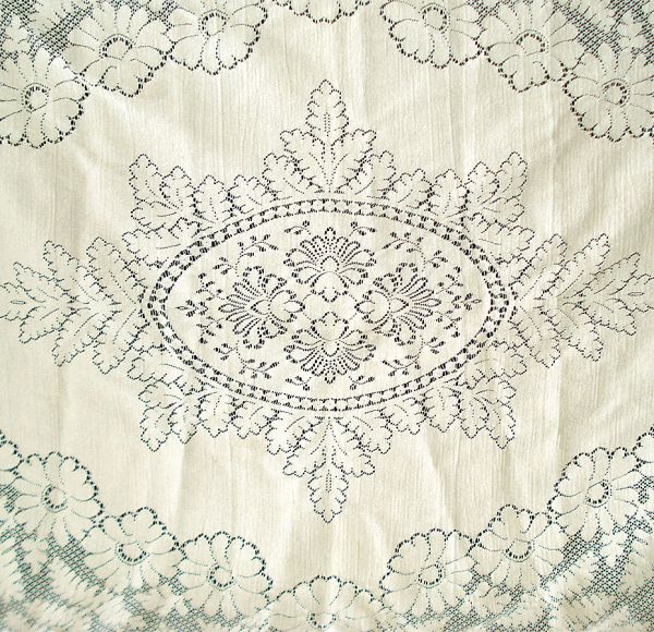Quaker Lace Cream Tablecloth Ferns 72 by 60 Inches #2