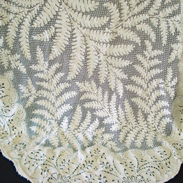 Quaker Lace Cream Tablecloth Ferns 72 by 60 Inches #3