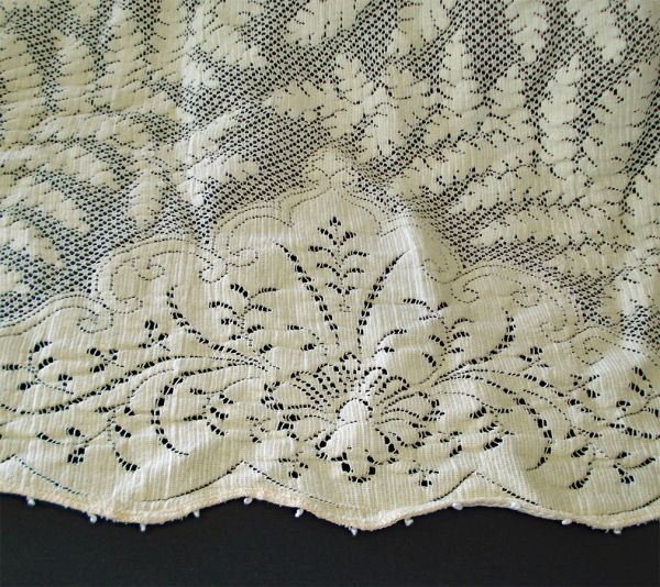 Quaker Lace Cream Tablecloth Ferns 72 by 60 Inches #4