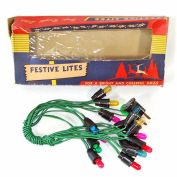 Christmas C6 Light String With 8 Volt Transformer Bulbs Working