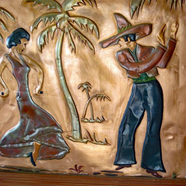 Flamenco Dancers Copper Wall Art Picture 1949 #2