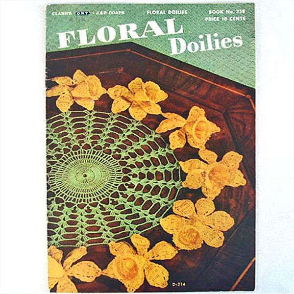 1949 Floral Doilies Crochet Pattern Booklet