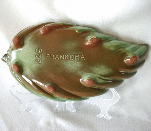 Frankoma Plainsman Prairie Green 12 inch Leaf Dish #4