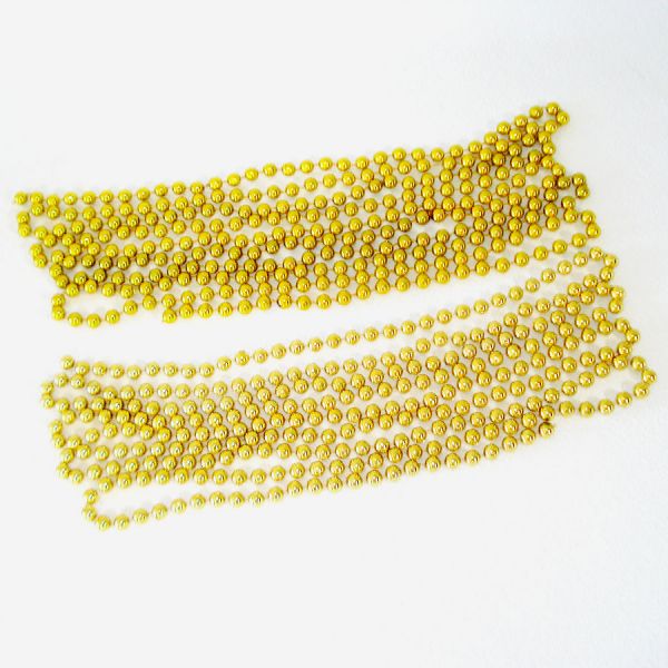 Large Lot Fused Gold Bead Christmas Garland 1400 Feet #2