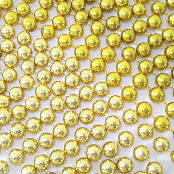Large Lot Fused Gold Bead Christmas Garland 1400 Feet #3