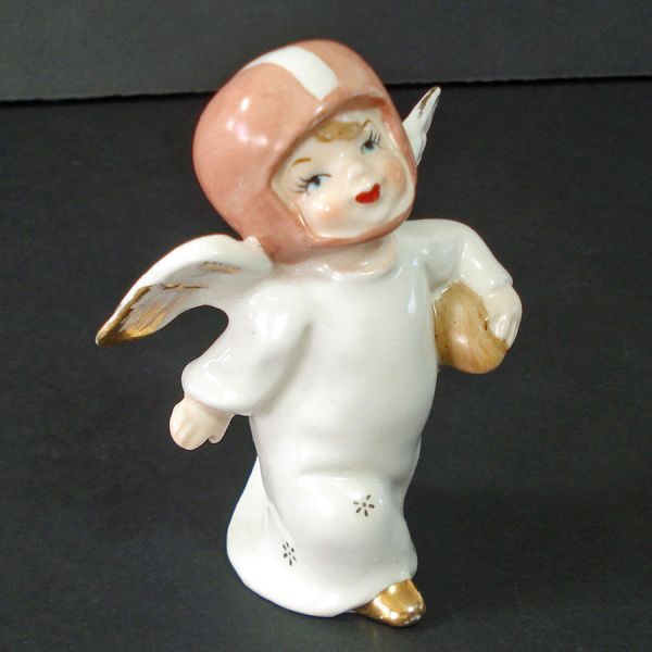 1950s Little Boy Football Player Angel Figurine #2