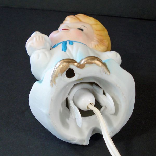 Guardian Angel Ceramic Christmas Night Light Lamp #3