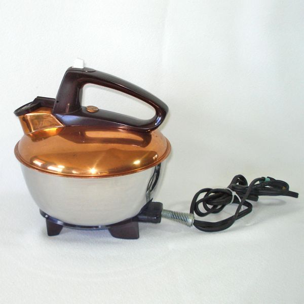 1940s GE Copper Stainless Electric Tea Kettle #2