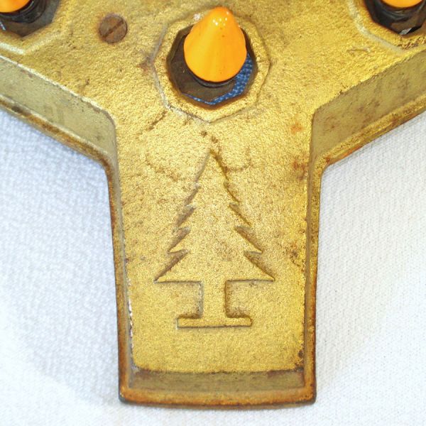Cast Iron Art Deco Lighted Christmas Tree Stand #3