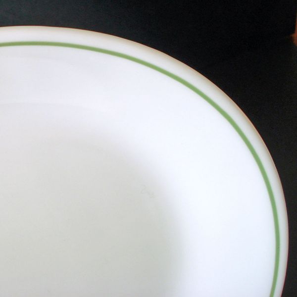 Corelle Green Band on White Serving Platter #3