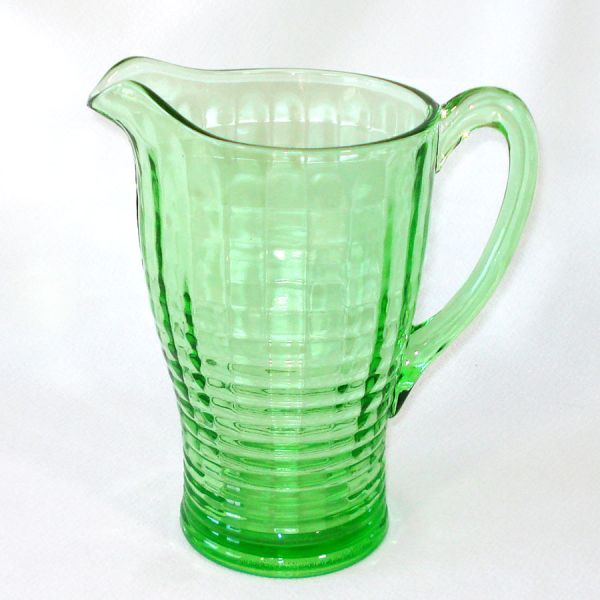 Green Glass 40 Ounce Pitcher Contemporary #2