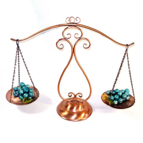 Gregorian Solid Copper Balance Scale Hanging Weight Plates #4