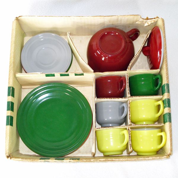 Hazel Atlas 1950s Little Hostess Child Tea Set Complete #2