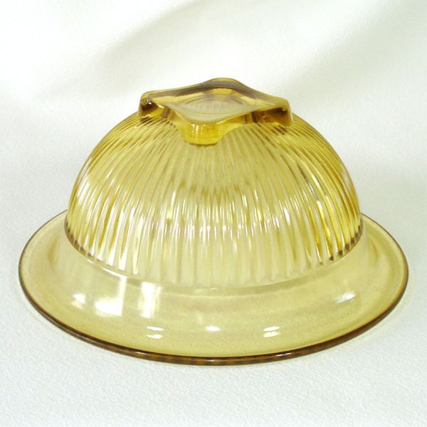 Federal 1930s Ribbed Yellow Glass Mixing Bowl #4