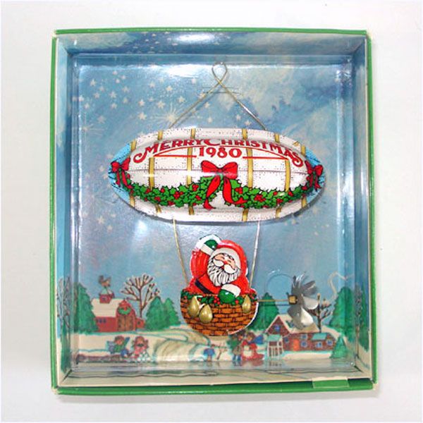 Hallmark 1980 Santa's Flight Christmas Ornament Mint in Box