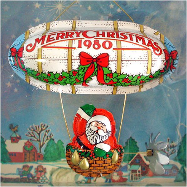 Hallmark 1980 Santa's Flight Christmas Ornament Mint in Box #2