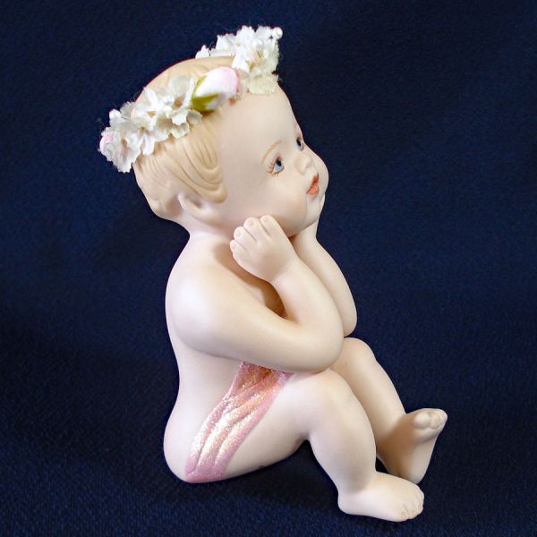 Bisque Porcelain Baby Girl Figurine Hamilton Collection #2