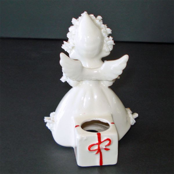 Holt Howard Ermine Angel Christmas Candle Holder #3