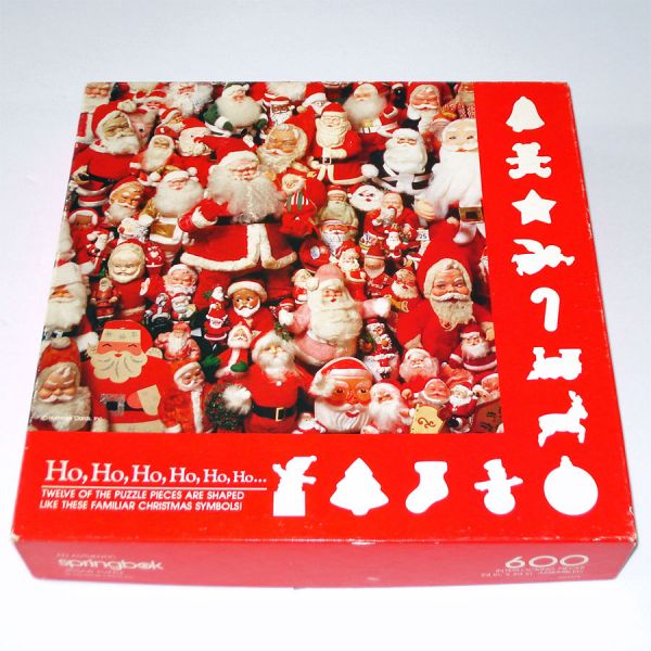 Ho Ho Ho Springbok Jigsaw Puzzle Vintage Santas Complete