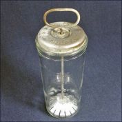 1932 Gibson Hazel Atlas Glass Plunger Style Home Drink Mixer Beating Jar