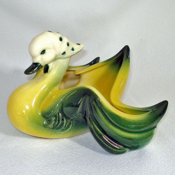 Hull Pottery 1950s Bandana Duck Planter #2