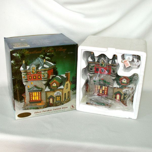 Candle Shop Christmas Village Lighted House Heartland Valley #2
