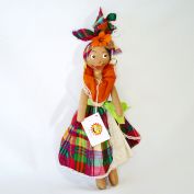 Caribbean Cloth Folk Souvenir Doll Mint With Tags
