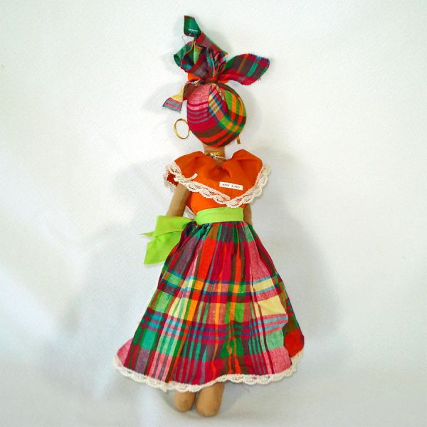 Caribbean Cloth Folk Souvenir Doll Mint With Tags #2