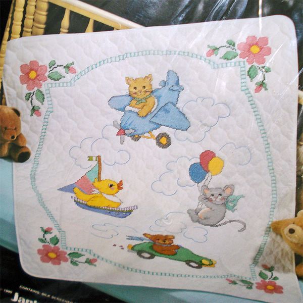 Janlynn Playland Pals Baby Quilt Cross Stitch Embroidery Kit #2