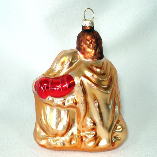 Holy Family Nativity Scene Glass Christmas Ornament #3