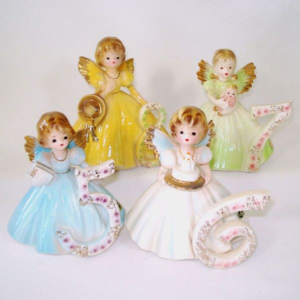Josef Birthday Angels Figurines Complete Set 1 to 16 Years All Vintage #3