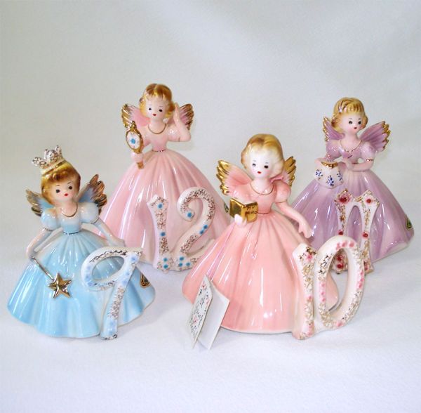 Josef Birthday Angels Figurines Complete Set 1 to 16 Years All Vintage #4