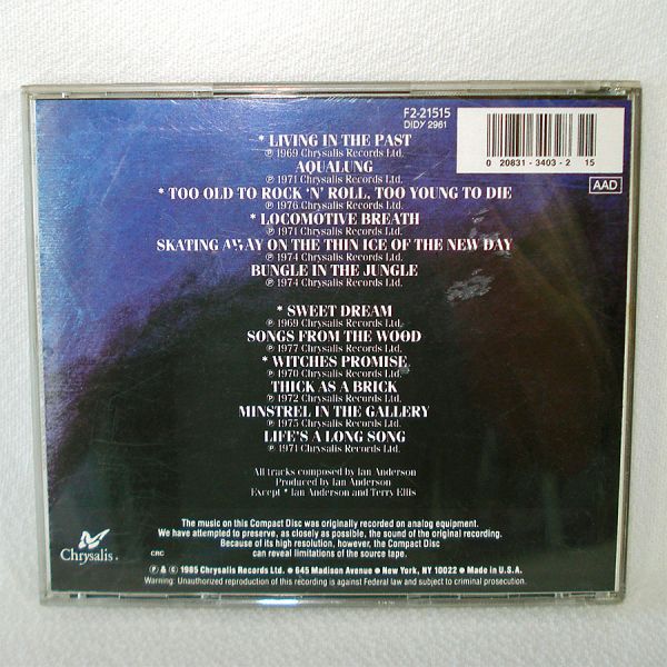 Jethro Tull Original Masters CD #2