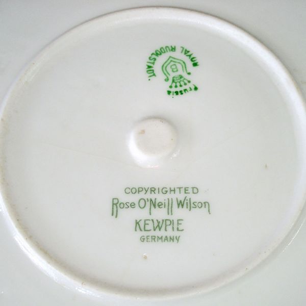 Kewpies Royal Rudolstadt Baby Feeding Dish Rose O'Neill #4