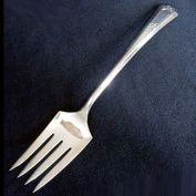 La France Silverplate Cold Meat Serving Fork by Wm Rogers