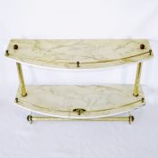 Lincoln BeautyWare Mid Century Bathroom Wall Shelf