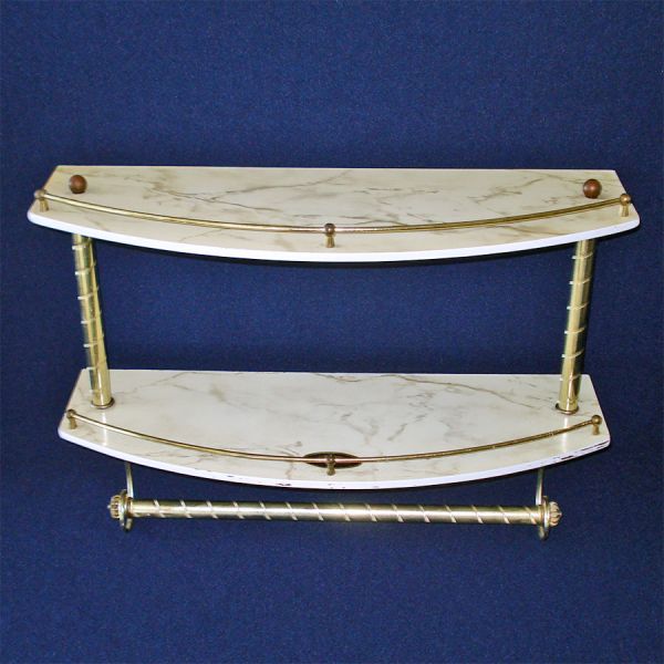 Lincoln BeautyWare Mid Century Bathroom Wall Shelf #2