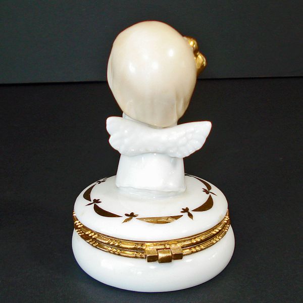Lefton Angel Child Porcelain Trinket Box #2