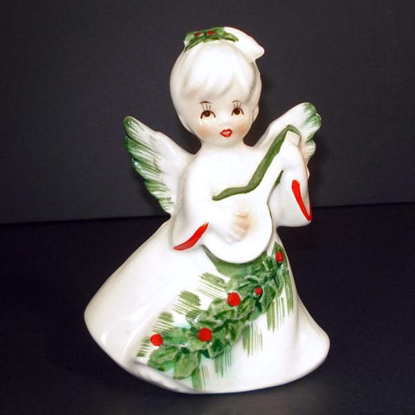 Lefton Holly Girl Christmas Angel Figurine