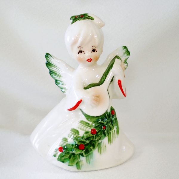 Lefton Holly Girl Christmas Angel Figurine #4