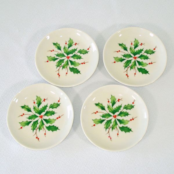 Lenox China Holiday Christmas Coasters Set of 4 #2