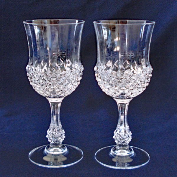 Cristal D'Arques Longchamp Water Goblets Pair