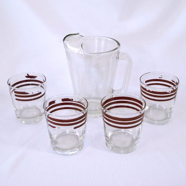 Libbey Rodeo Cowboy Leather Wrap Glass Beer Set #6