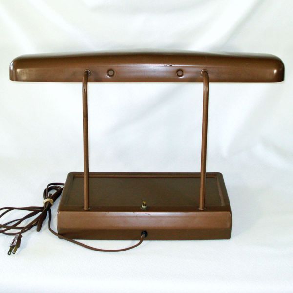 Brown Steel Mid Century Industrial Style Desk Lamp #2