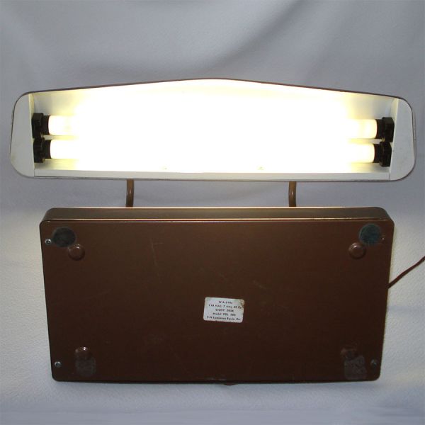 Brown Steel Mid Century Industrial Style Desk Lamp #4