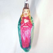 1950s West Germany Madonna Glass Christmas Ornament