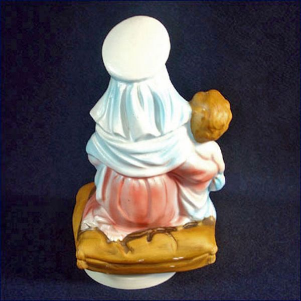 Madonna and Child Christmas Music Box Porcelain Figurine #2
