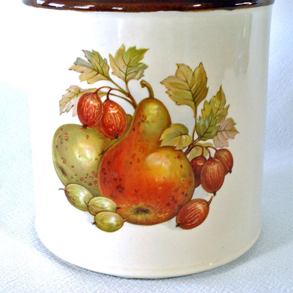 McCoy Fruit Festival Milk Can Cookie Jar Canister #2