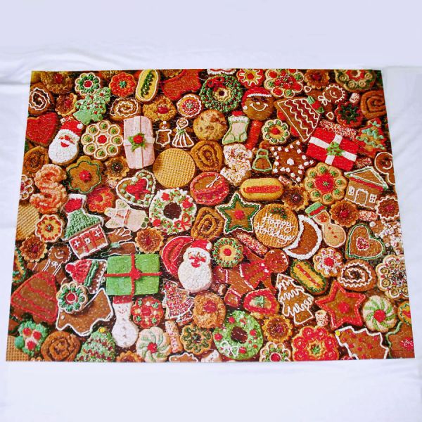 Merry Crispness Springbok Christmas Cookies Jigsaw Puzzle #2